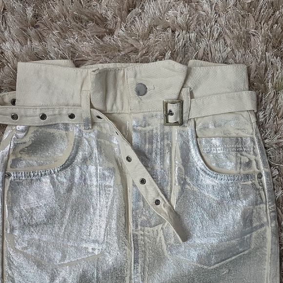 Zara Cream Textured Fabric - Picture 4 of 7